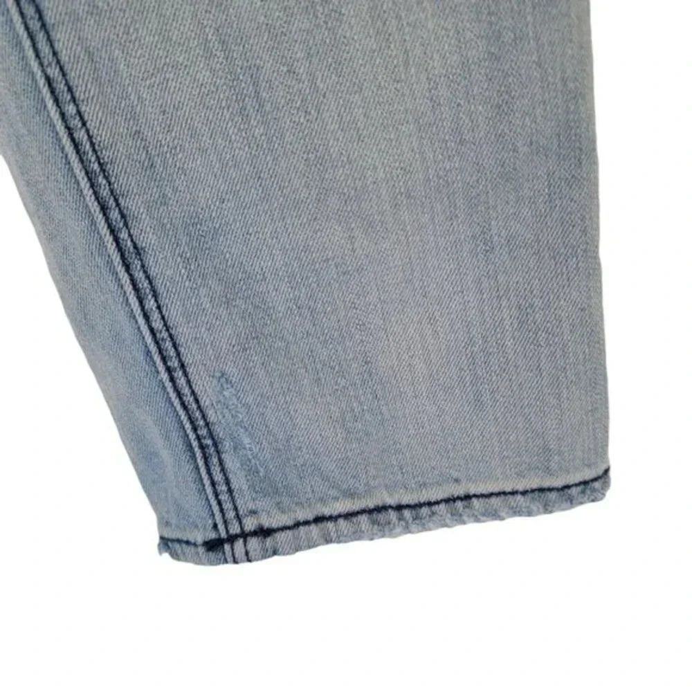 American Eagle Tomgirl Distressed Jeans Womens 6 Blue Ripped Relaxed Fit Casual - Picture 8 of 16